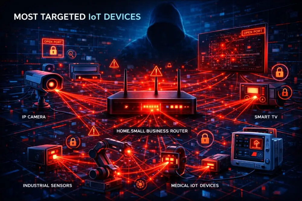 Most Targeted IoT Devices From Routers to Smart Cameras