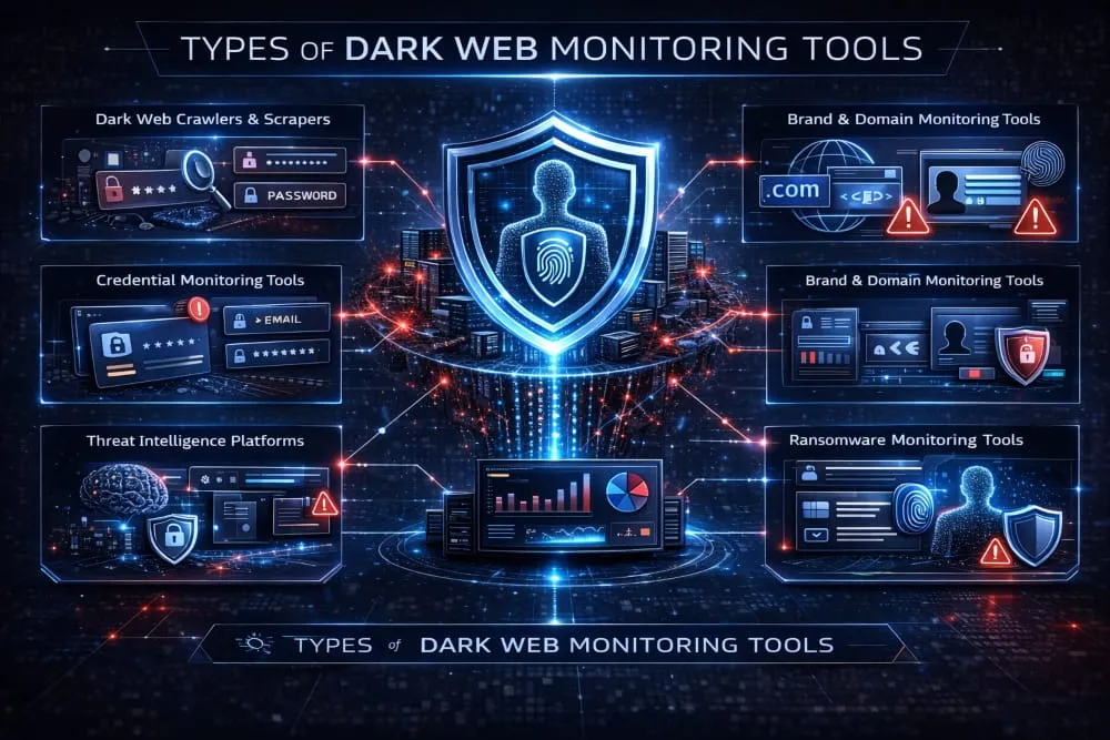 Types of Dark Web Monitoring Tools