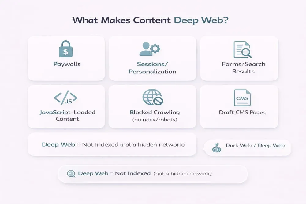 What Makes Content Deep Web