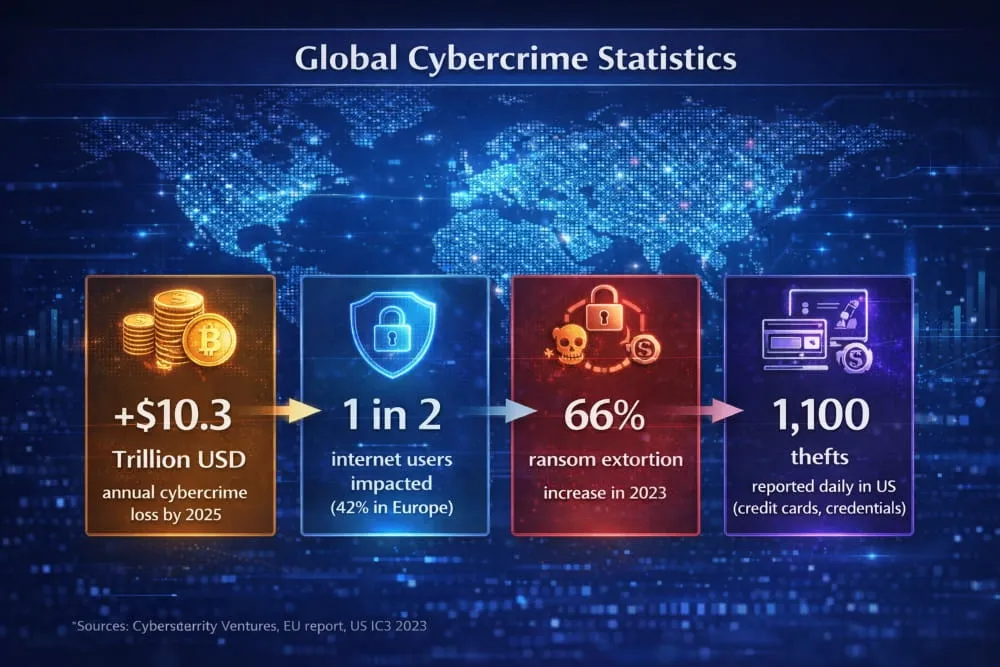 global cybercrime statistics