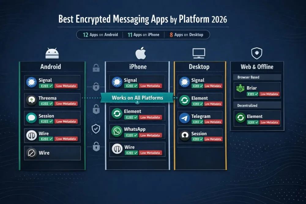 Best Encrypted Messaging Apps by Platform
