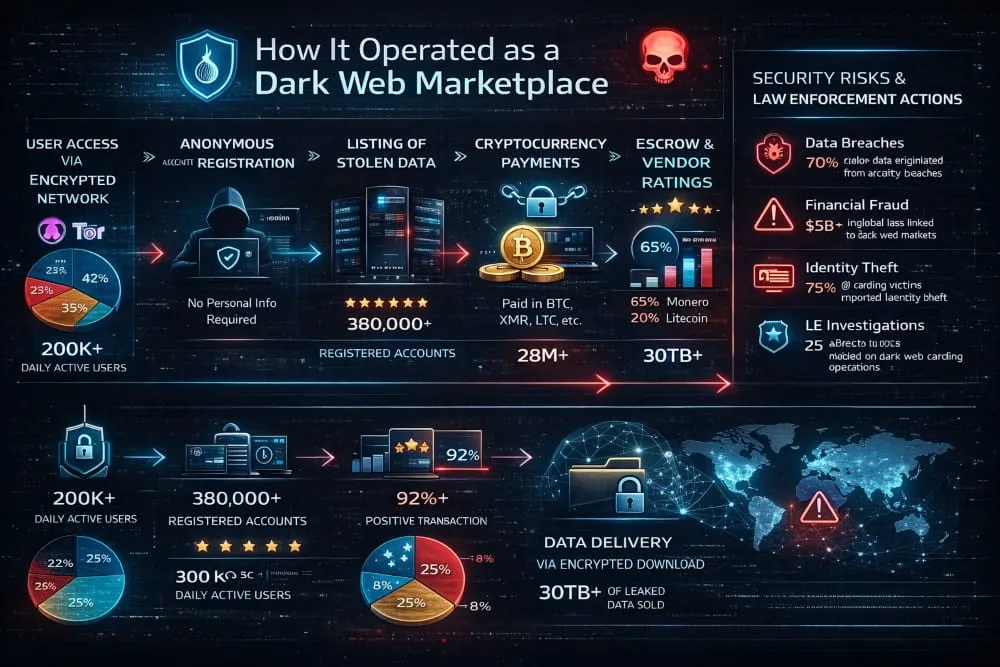 How It Operated as a Dark Web Marketplace