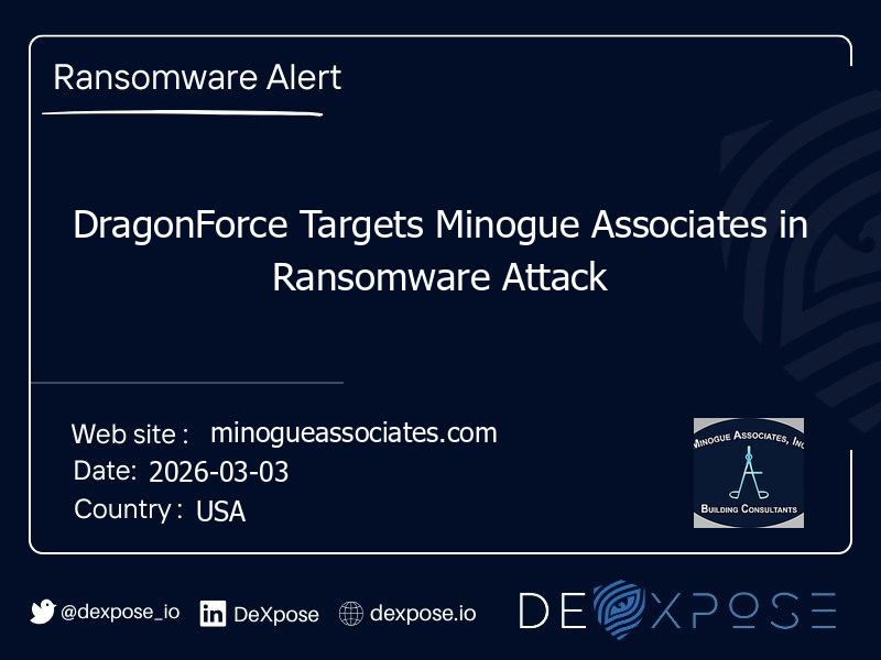 DragonForce Targets Minogue Associates in Ransomware Attack