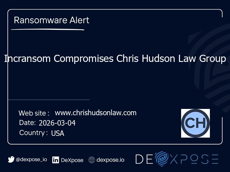 Incransom Compromises Chris Hudson Law Group