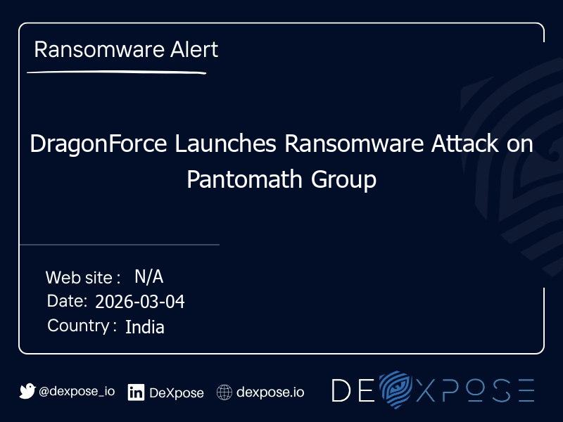 DragonForce Launches Ransomware Attack on Pantomath Group