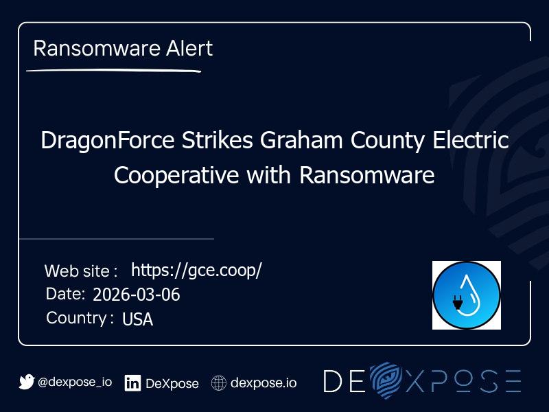 DragonForce Strikes Graham County Electric Cooperative with Ransomware