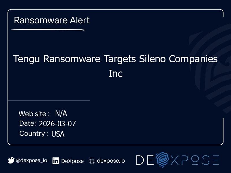 Tengu Ransomware Targets Sileno Companies Inc