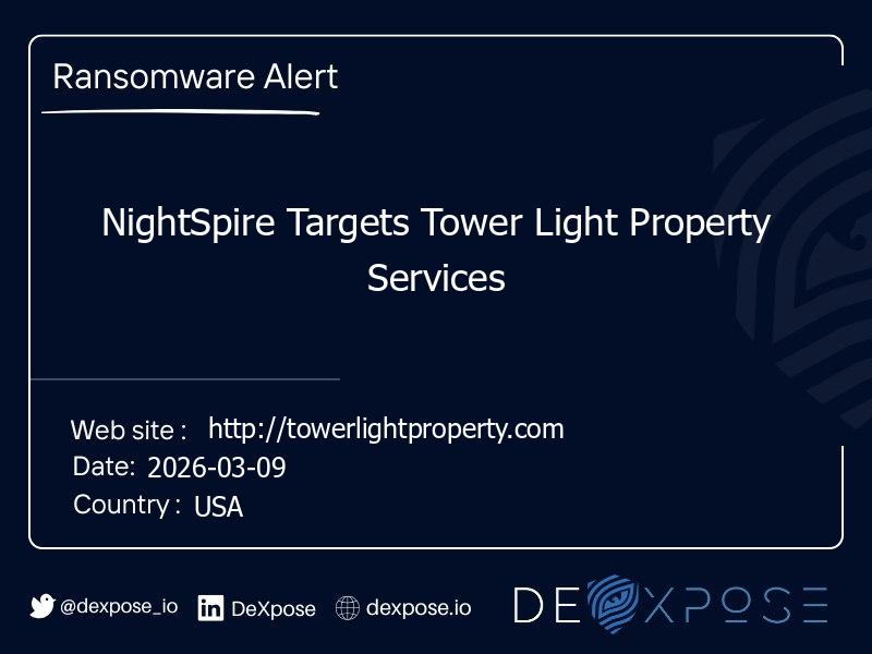 NightSpire Targets Tower Light Property Services