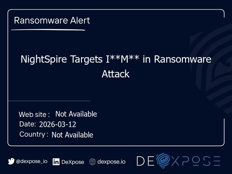 NightSpire Targets I**M** in Ransomware Attack