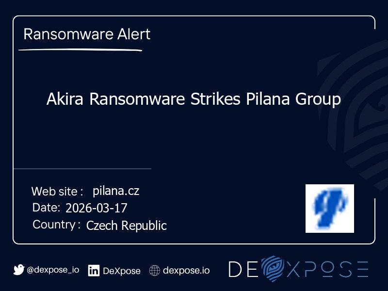 Akira Ransomware Strikes Pilana Group