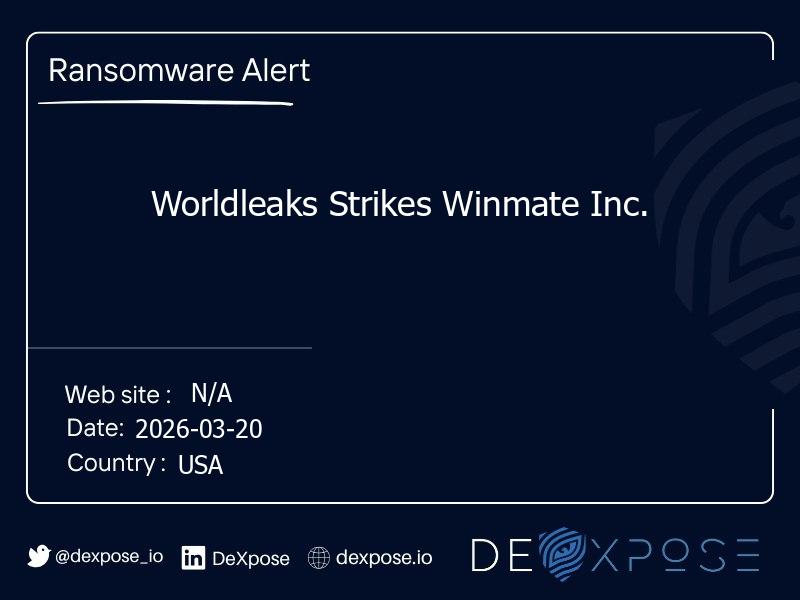 Worldleaks Strikes Winmate Inc.