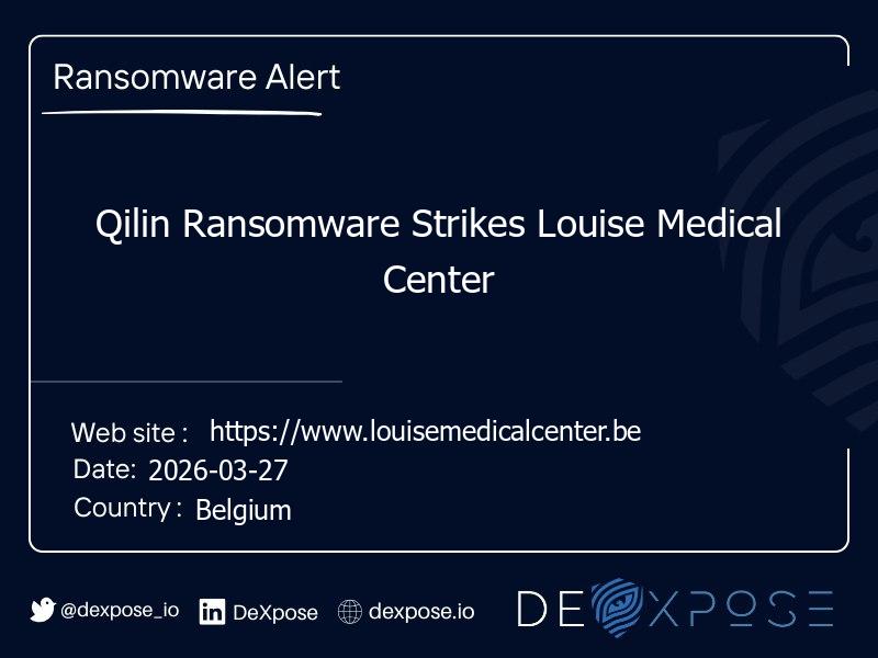 Qilin Ransomware Strikes Louise Medical Center