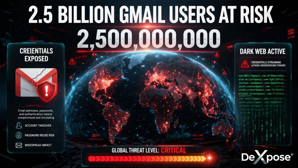2.5 Billion Gmail Users Data Breach