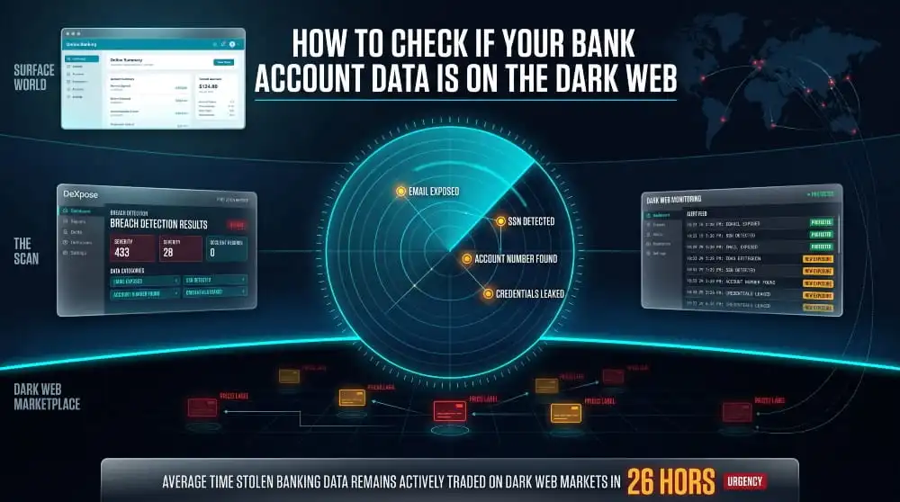 Check If Your Bank Account Data Is on the Dark Web