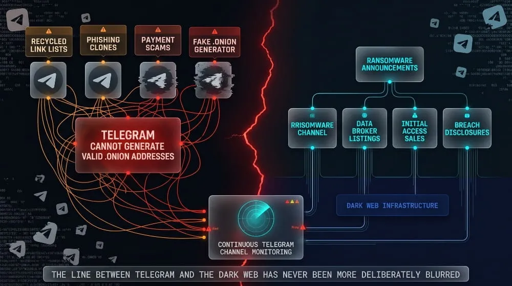 Dark Web Links on Telegram
