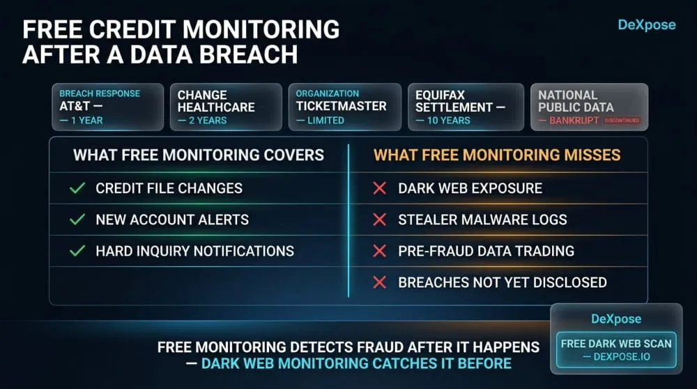 Free Credit Monitoring After a Data Breach