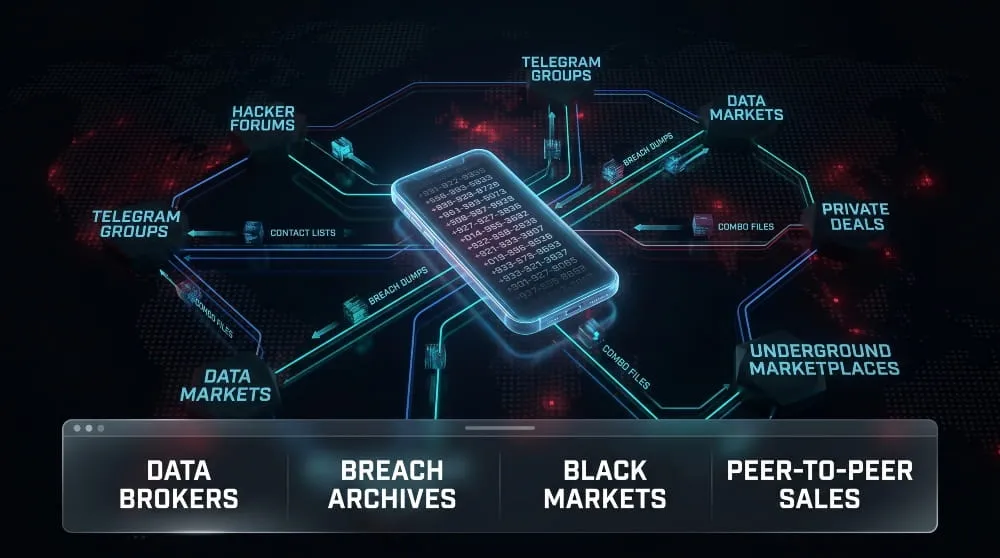 How Phone Numbers Get Sold and Traded on the Dark Web