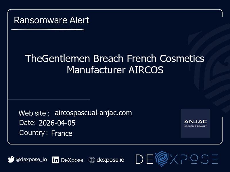 TheGentlemen Breach French Cosmetics Manufacturer AIRCOS