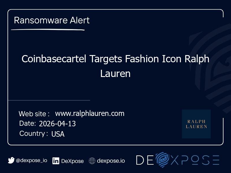 Coinbasecartel Targets Fashion Icon Ralph Lauren