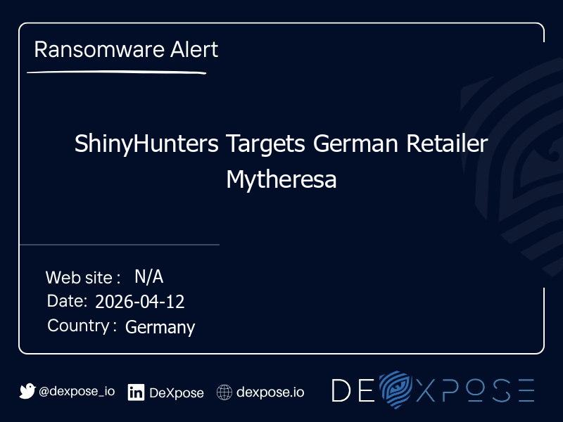 ShinyHunters Targets German Retailer Mytheresa