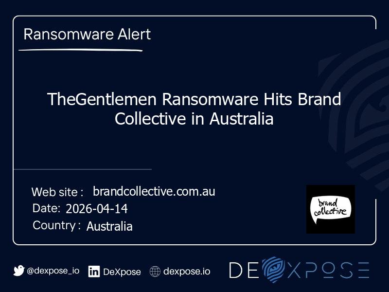 TheGentlemen Ransomware Hits Brand Collective in Australia