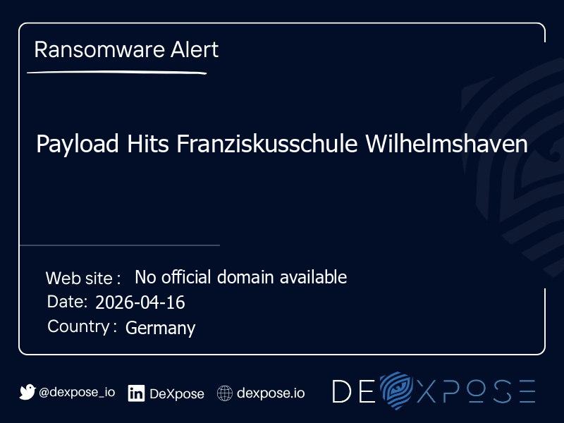 Payload Hits Franziskusschule Wilhelmshaven