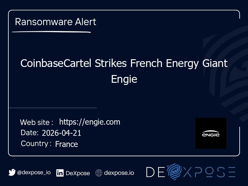 CoinbaseCartel Strikes French Energy Giant Engie