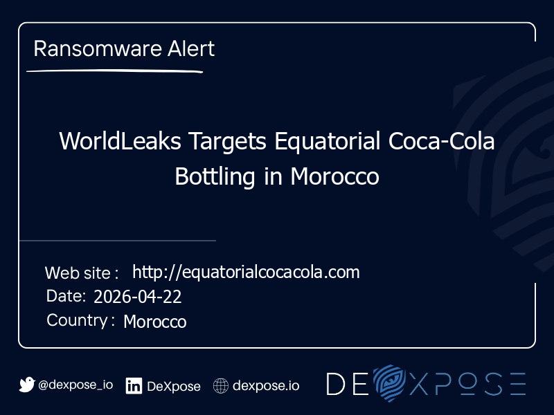 WorldLeaks Targets Equatorial Coca-Cola Bottling in Morocco