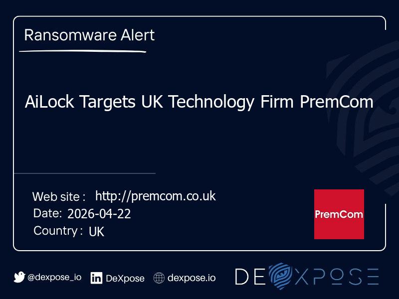 AiLock Targets UK Technology Firm PremCom