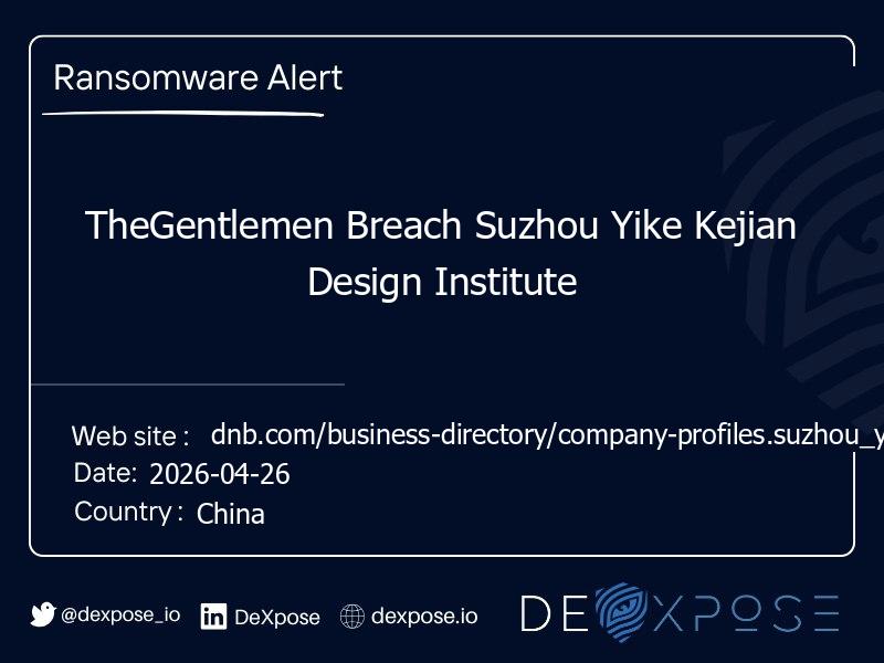 TheGentlemen Breach Suzhou Yike Kejian Design Institute