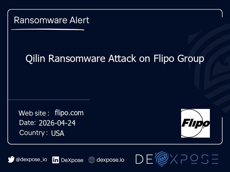 Qilin Ransomware Attack on Flipo Group