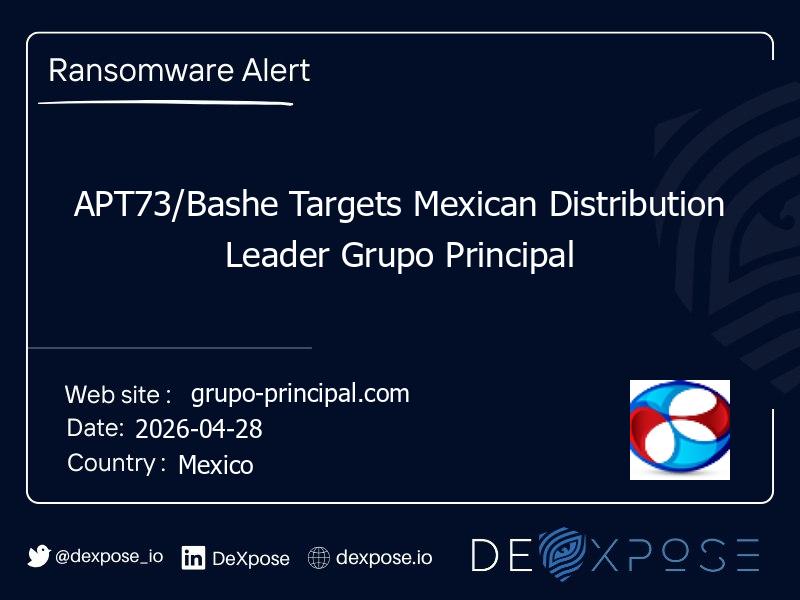APT73/Bashe Targets Mexican Distribution Leader Grupo Principal