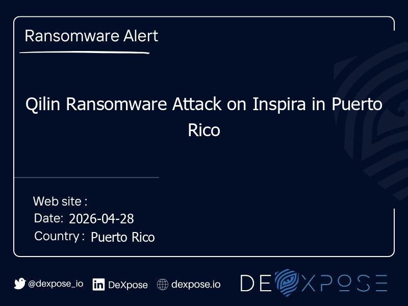 Qilin Ransomware Attack on Inspira in Puerto Rico