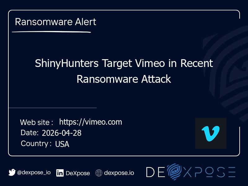 ShinyHunters Target Vimeo in Recent Ransomware Attack