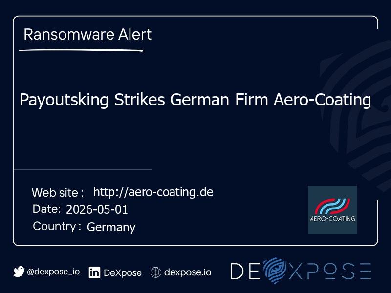 Payoutsking Strikes German Firm Aero-Coating