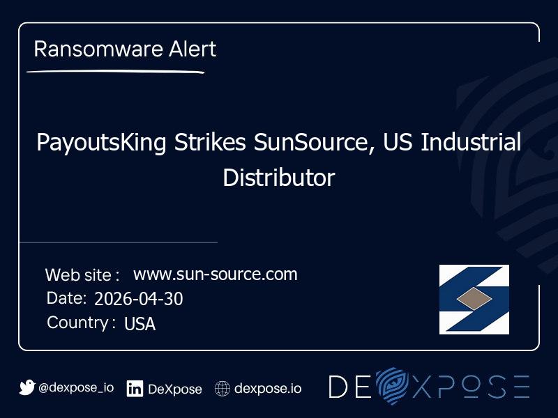 PayoutsKing Strikes SunSource, US Industrial Distributor