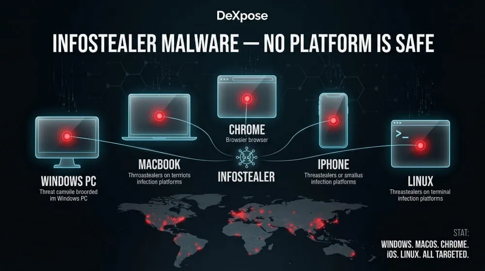 Infostealer Infections by Platform