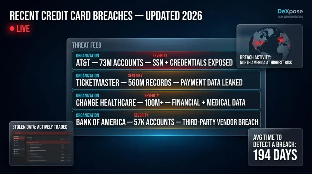 Recent Credit Card Breaches