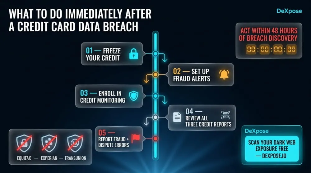 What to Do Immediately After a Credit Card Data Breach