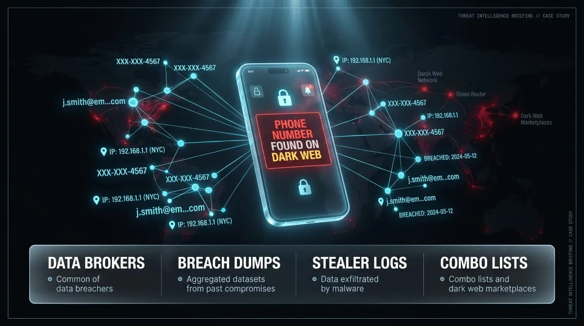 phone number found on dark web