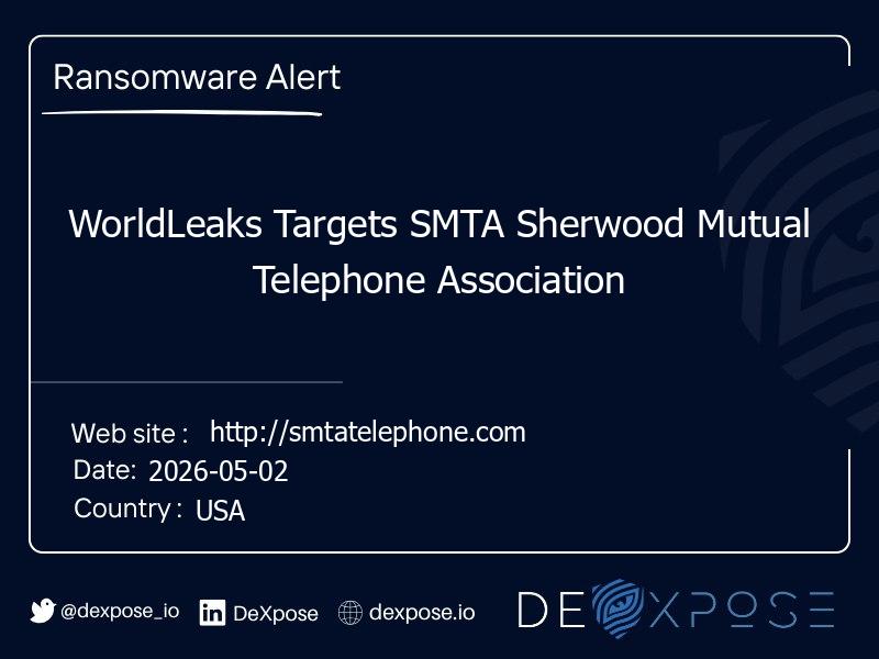 WorldLeaks Targets SMTA Sherwood Mutual Telephone Association