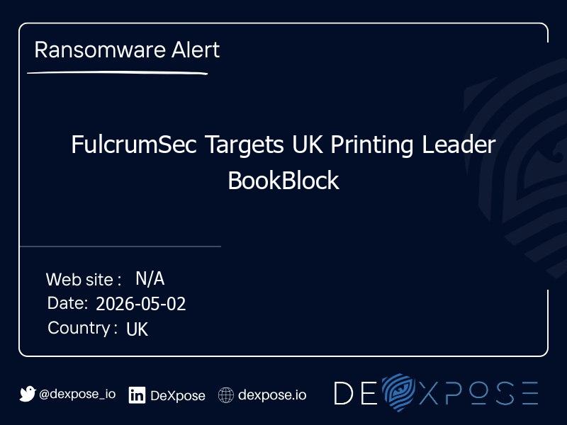 FulcrumSec Targets UK Printing Leader BookBlock