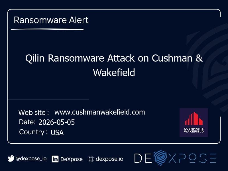 Qilin Ransomware Attack on Cushman & Wakefield