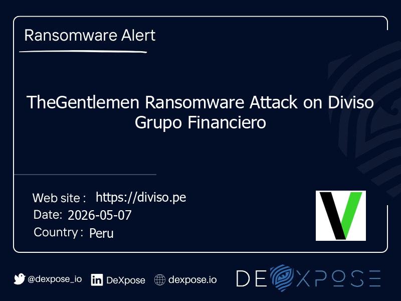 TheGentlemen Ransomware Attack on Diviso Grupo Financiero