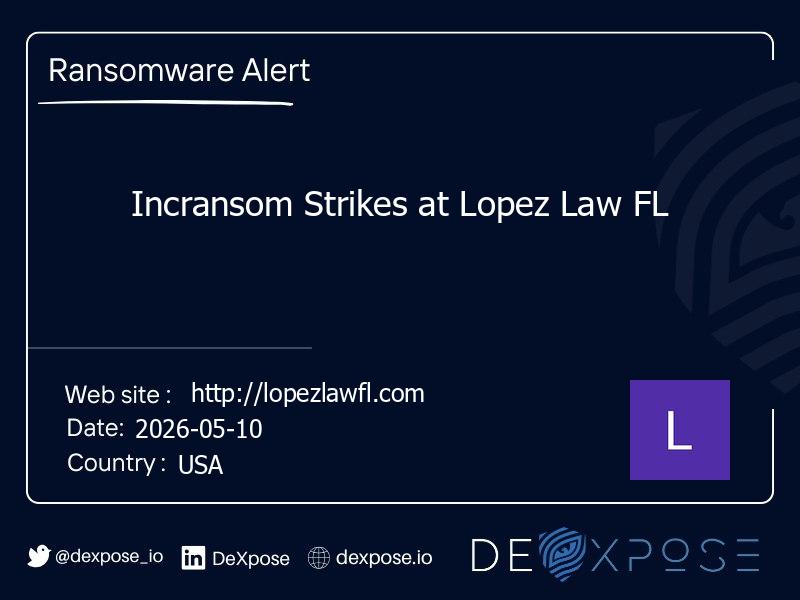 Incransom Strikes at Lopez Law FL