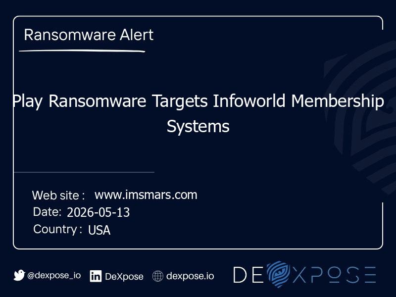 Play Ransomware Targets Infoworld Membership Systems