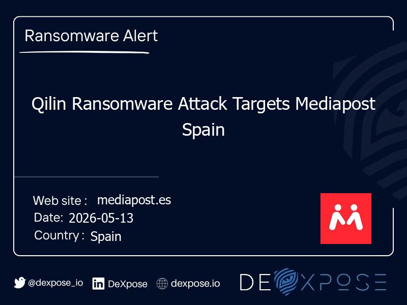 Qilin Ransomware Attack Targets Mediapost Spain