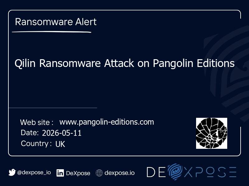 Qilin Ransomware Attack on Pangolin Editions