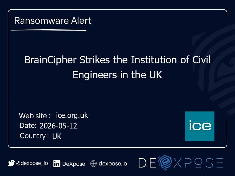 BrainCipher Strikes the Institution of Civil Engineers in the UK