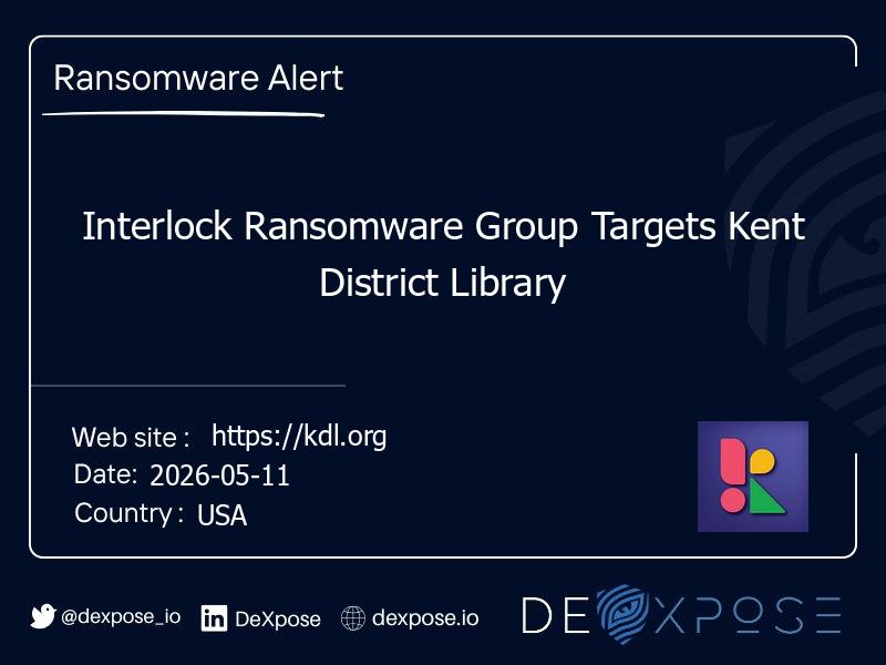 Interlock Ransomware Group Targets Kent District Library